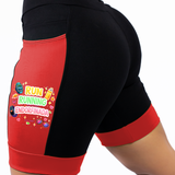 Bermuda Preto/Vermelho Run Running Endorfina