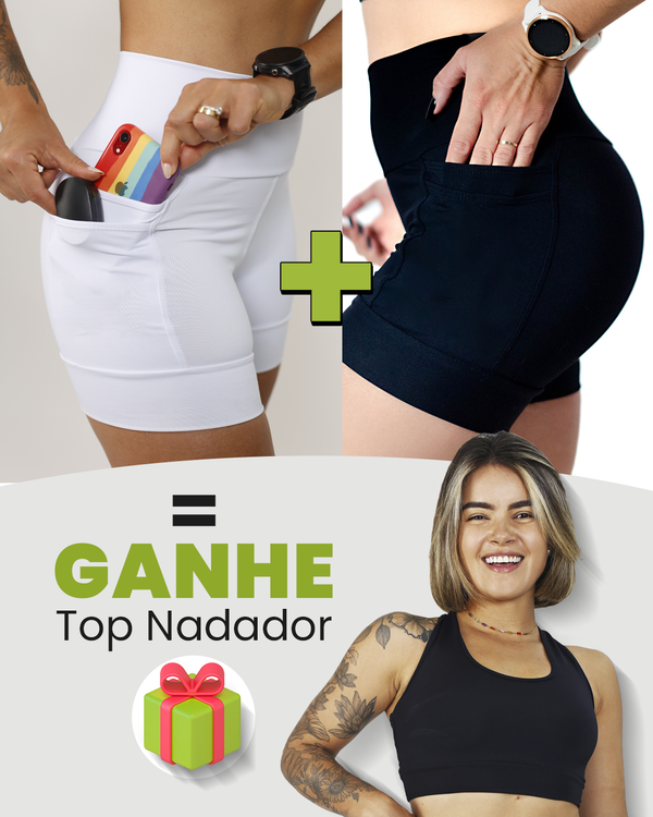Kit Shorts Feminino + Top