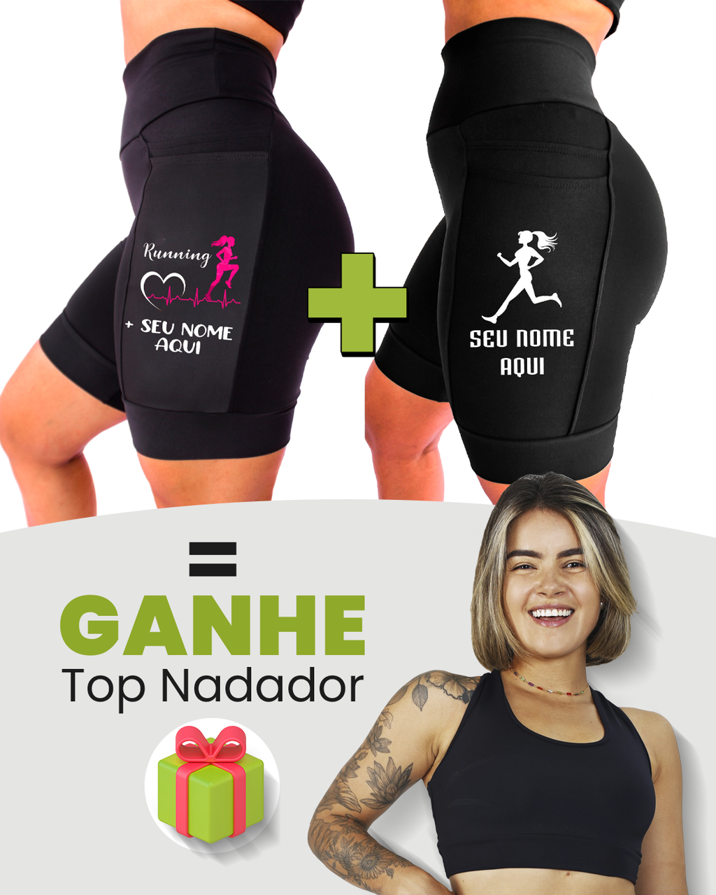 Kit Bermudas Femininas + Tops