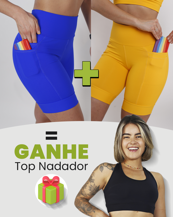 Kit Bermudas Femininas + Tops