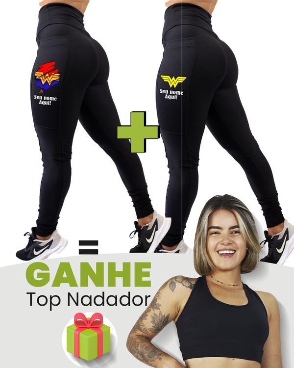Kit 02 Calças Feminina + Top