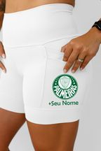 Shorts Branco Palmeiras + Nome