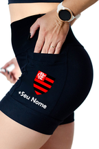 Shorts Preto Flamengo + Nome