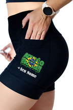 Shorts Preto Aqui é o Brasil + Nome
