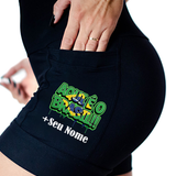 Shorts Preto Aqui é o Brasil + Nome