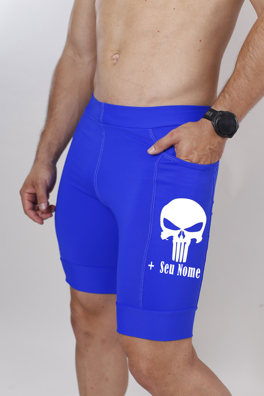 Kit Bermuda Masculina + Meia