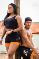 Shorts Corredora Running Laranja.