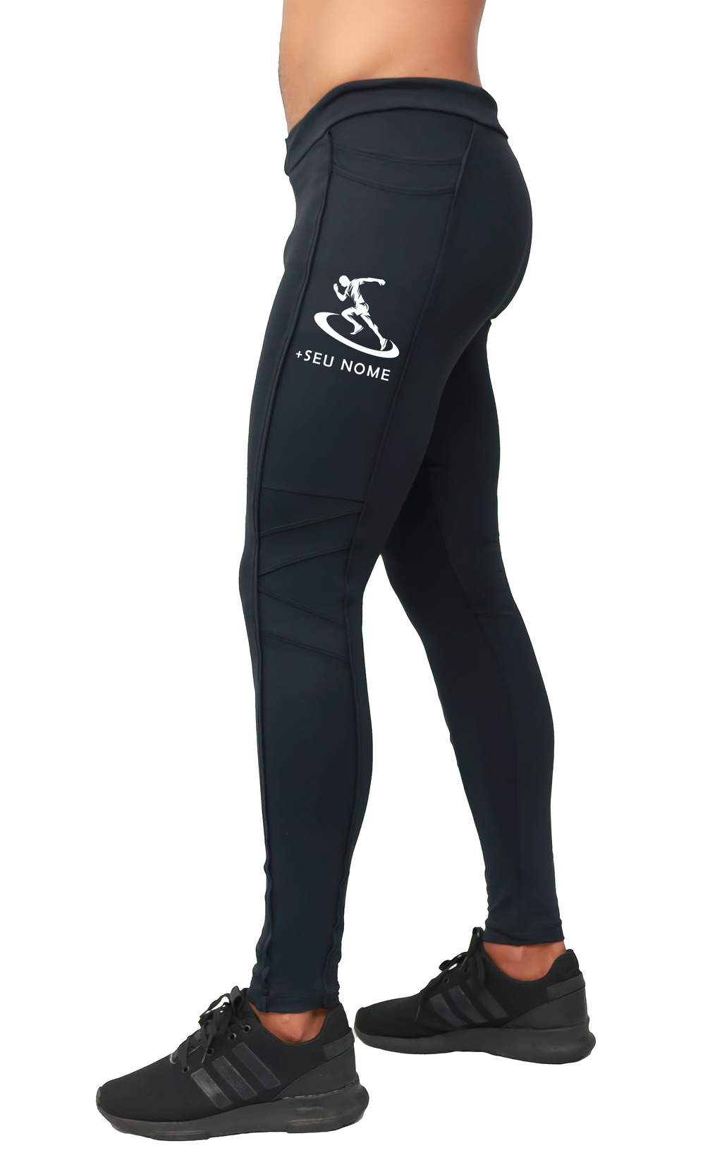 Calça Compressão Masculina Com Bolso Personalizado