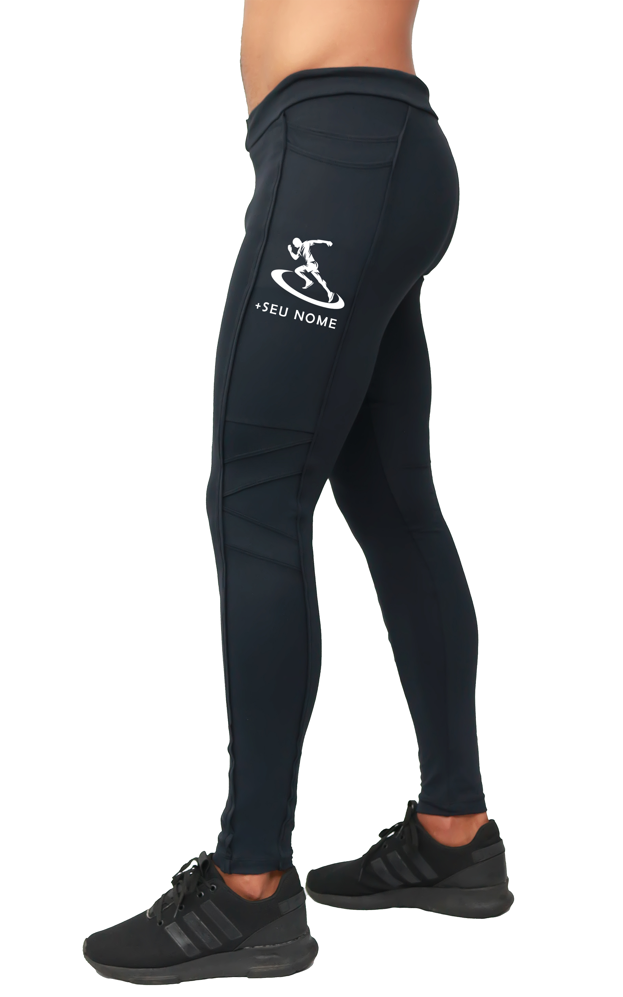 Calça Compressão Masculina Com Bolso Personalizado