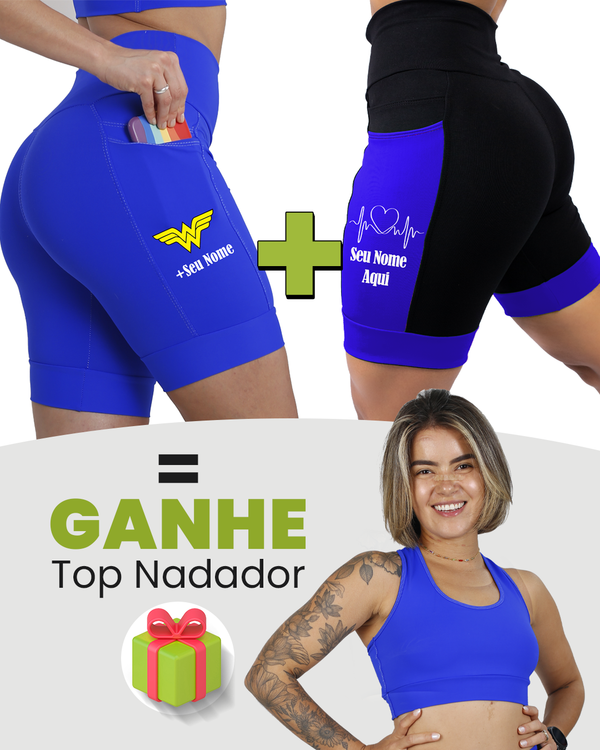 Kit Bermudas Femininas + Tops