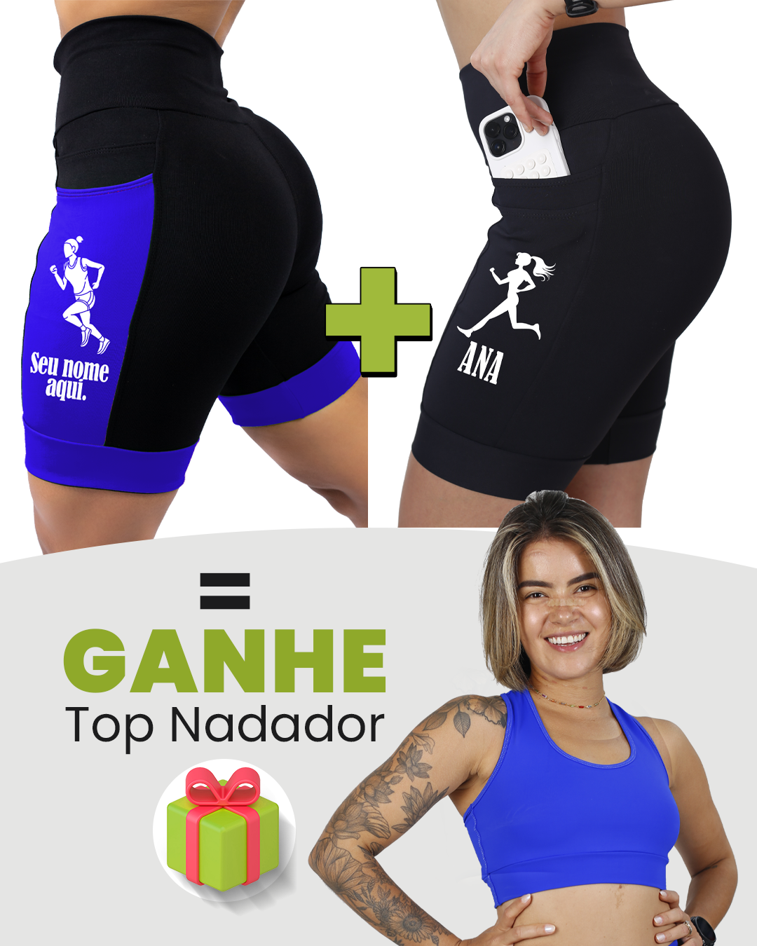 Kit Bermudas Femininas + Tops