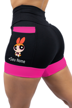 Short Feminino Super Poderosa Rosa