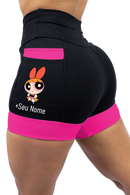 Short Feminino Super Poderosa Rosa