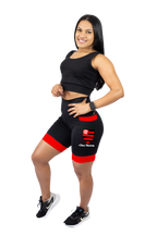 Bermuda Feminina Preta/Vermelho Flamengo +Seu nome