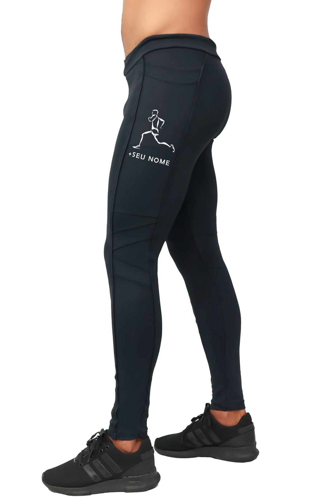 Calça Compressão Masculina Com Bolso Personalizado