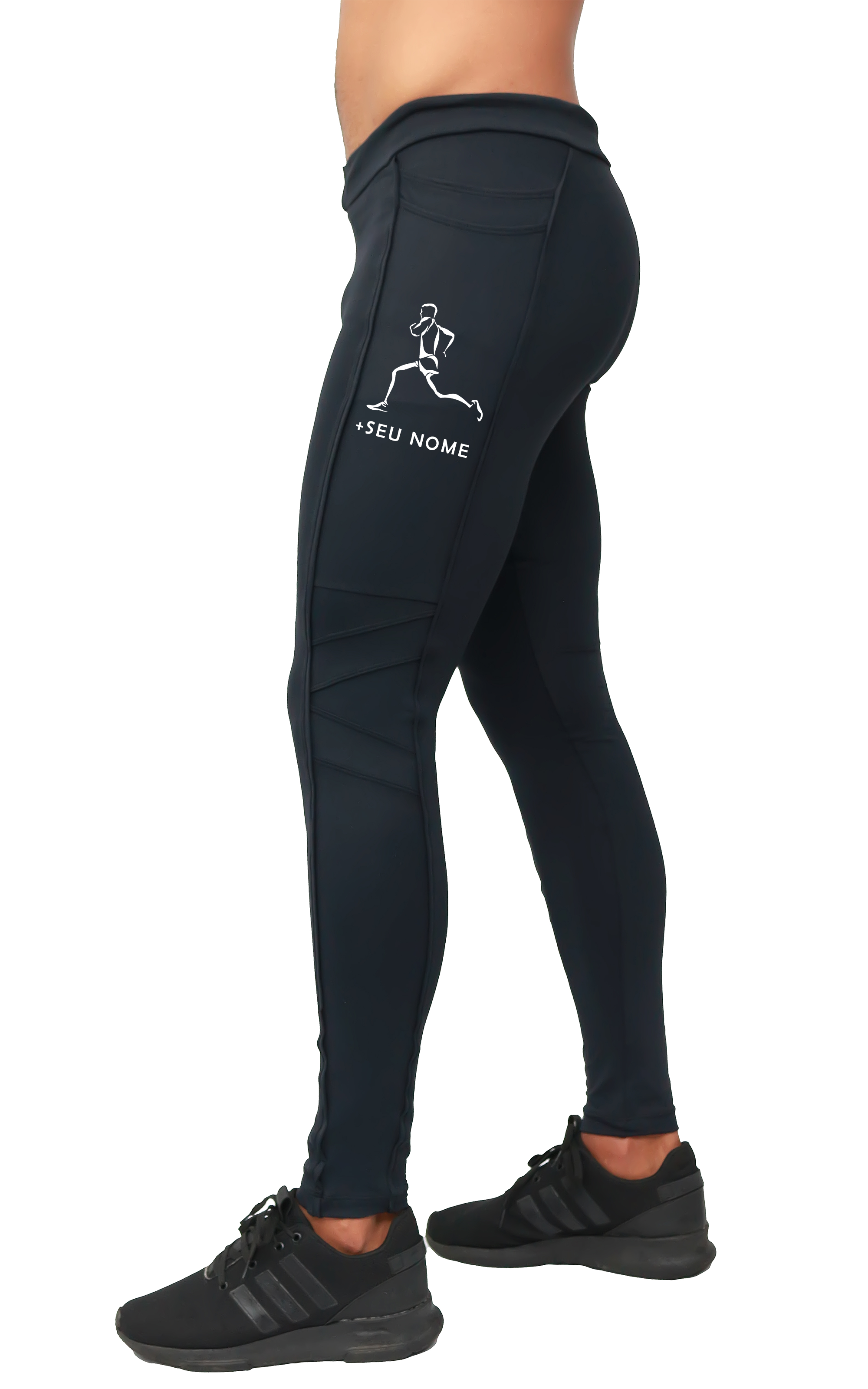 Calça Compressão Masculina Com Bolso Personalizado