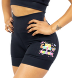 Short Preto Seja Forte e Corajosa