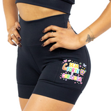 Short Preto Seja Forte e Corajosa