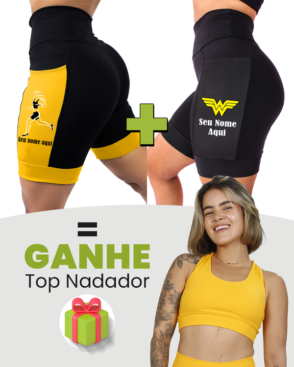 Kit Bermudas Femininas + Tops