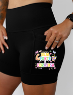 Short Preto Seja Forte e Corajosa