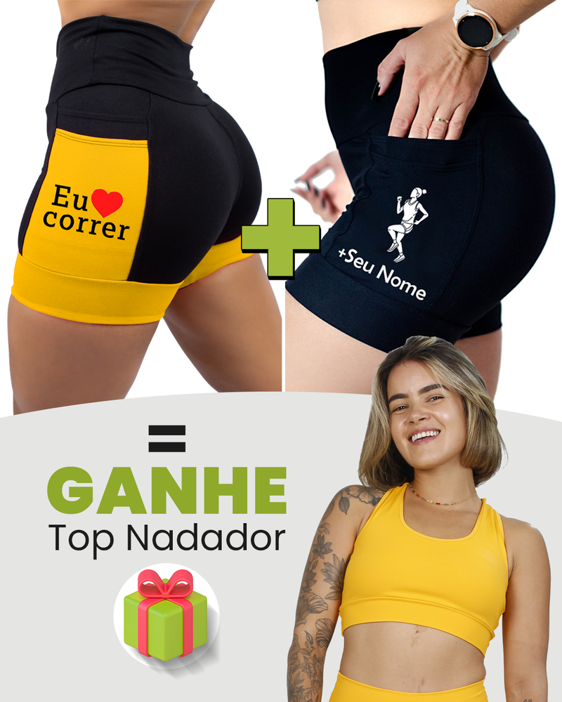 Kit Shorts Feminino + Top