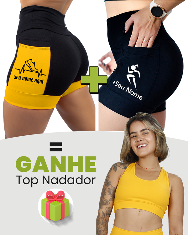 Kit Shorts Feminino + Top