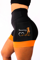 Shorts Corredora Running Laranja.