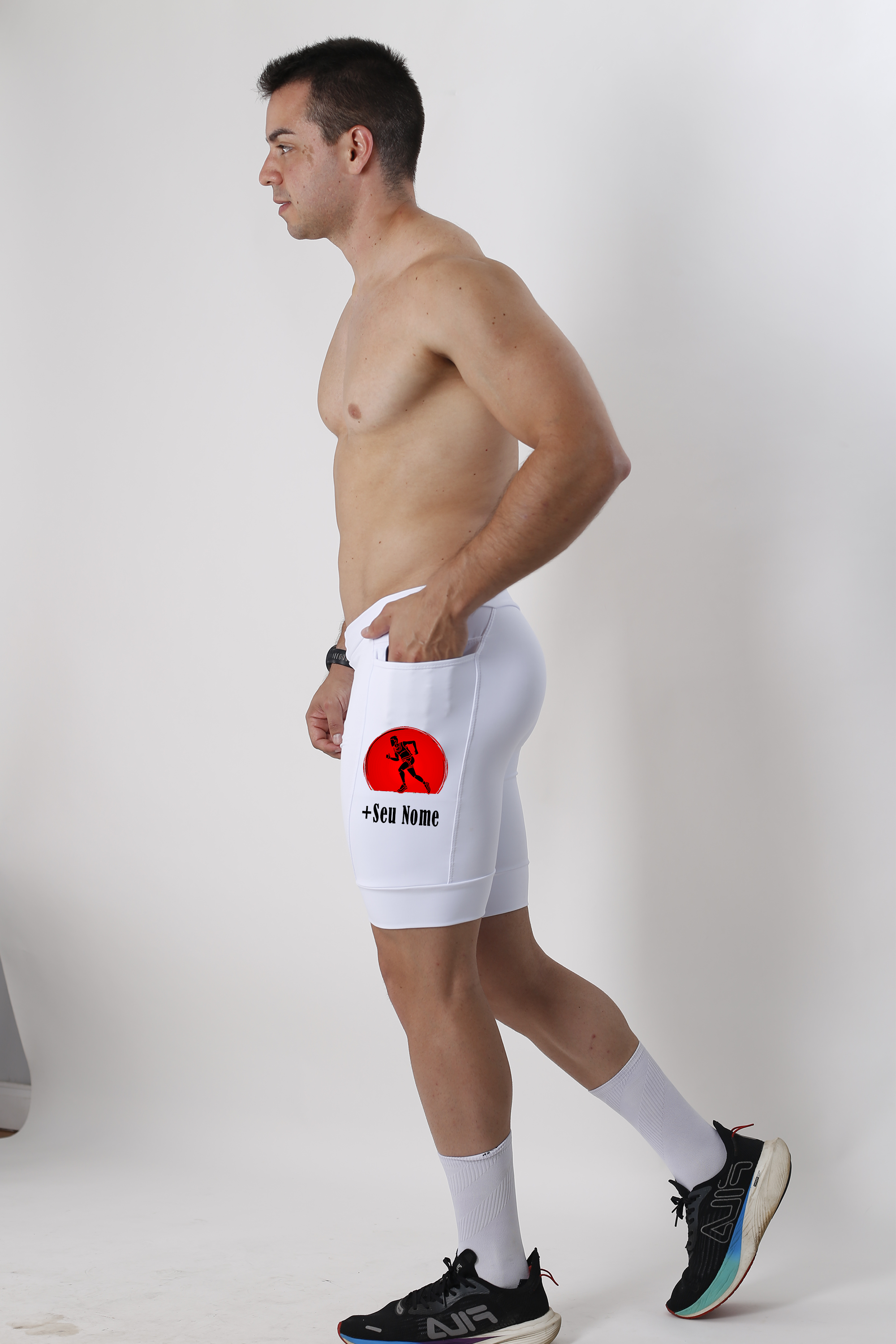 Kit Bermudas Masculinas + Meia