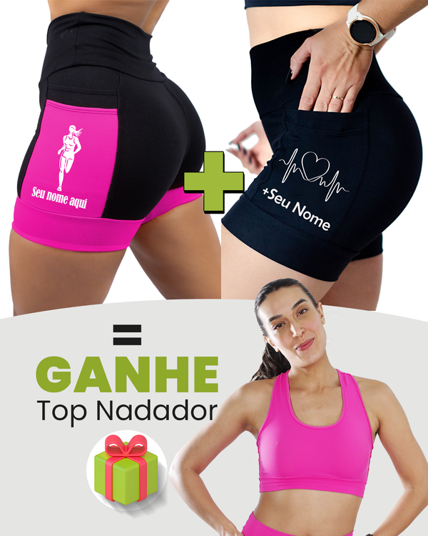 Kit Shorts Feminino + Top