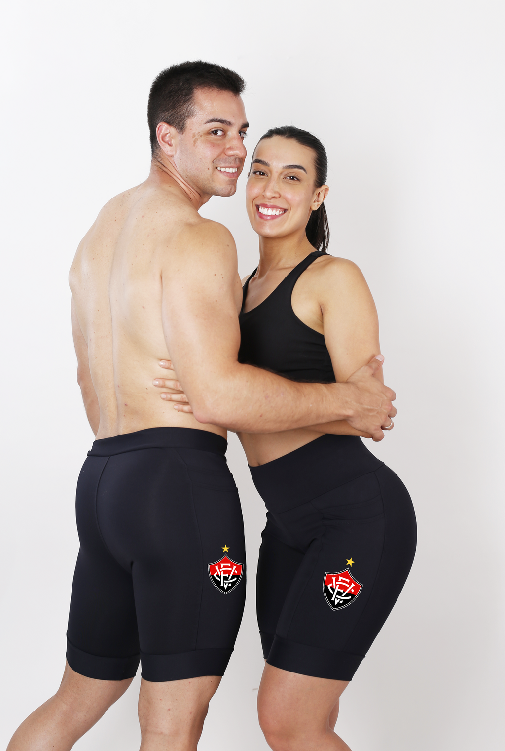 Bermuda Masculina Preta Vitoria +Seu nome