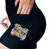 Short Preto Corrida Por Amor