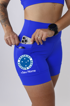 Shorts Azul Cruzeiro + Nome