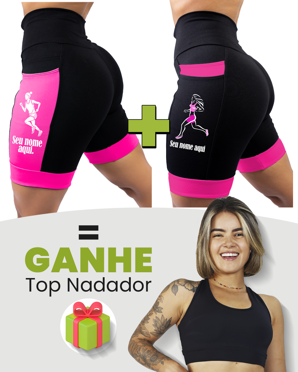 Kit Bermudas Femininas + Tops
