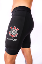 Bermuda Masc Preta Corinthians  + Nome