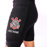 Bermuda Masc Preta Corinthians  + Nome