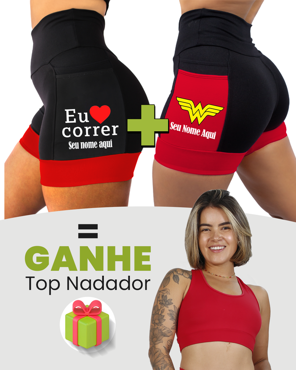 Kit Shorts Feminino + Top