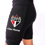 Bermuda Masc Preta São Paulo + Nome