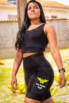 Bermuda Simbolo Mulher Maravilha + Seu nome