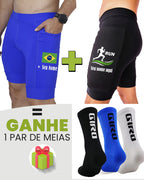 Kit Bermudas Masculinas + Meia