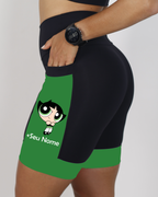 Bermuda  Super Poderosa Preta/Verde