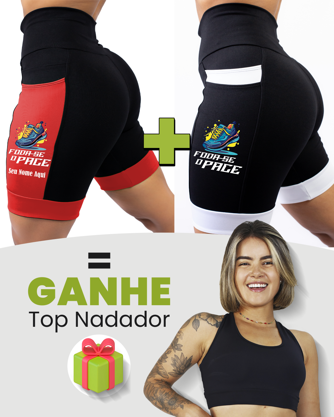 Kit Bermudas Femininas + Tops