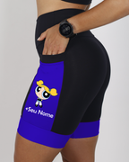 Bermuda  Super Poderosa Preta/Azul