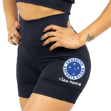 Shorts Preto Cruzeiro + Nome