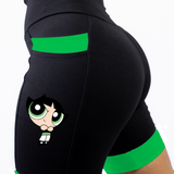 Bermuda Feminina Preta/Verde Docinho ( Pronta Entrega)