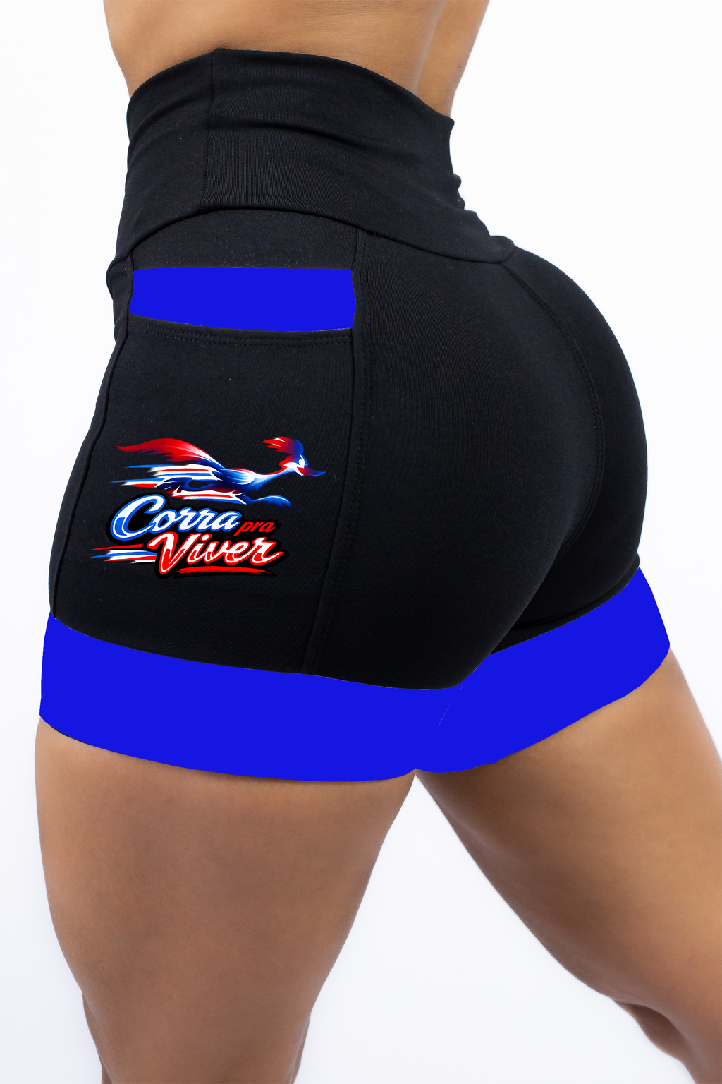 Shorts Preto/Azul Papaleguas