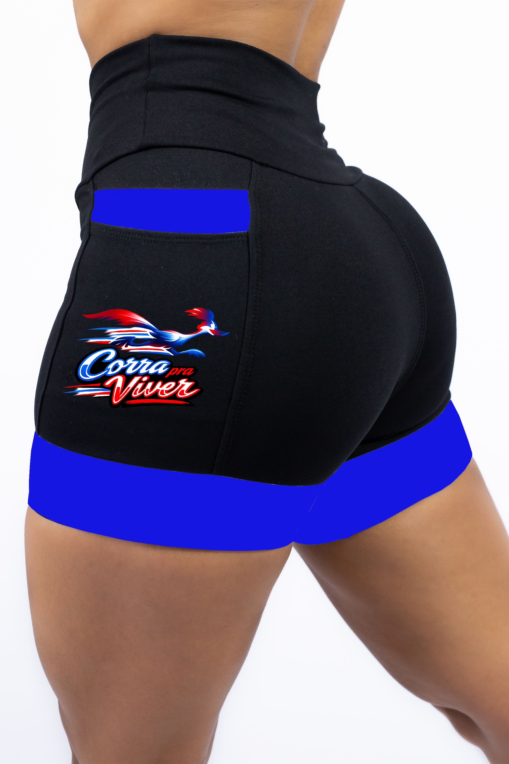 Shorts Preto/Azul Papaleguas
