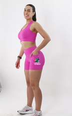 Shorts Rosa Foda-se o Pace