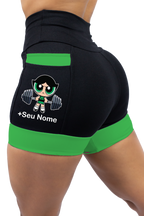 Short Feminino Super Poderosa Docinho Fitness