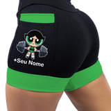 Short Feminino Super Poderosa Docinho Fitness
