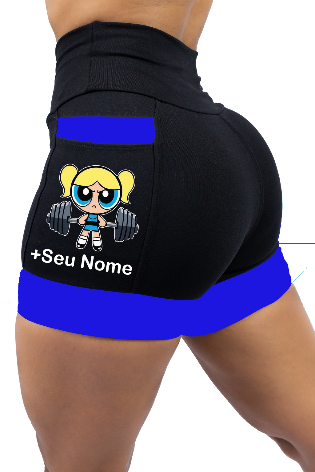 Short Feminino Super Poderosa Lindinha Fitness